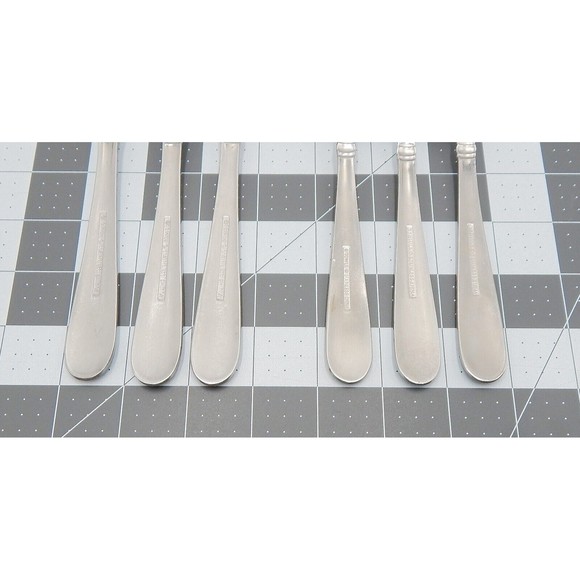 Towle Ariel Satin Dinner Salad Forks Living Collection Stainless China Lot of 6 - Picture 5 of 10